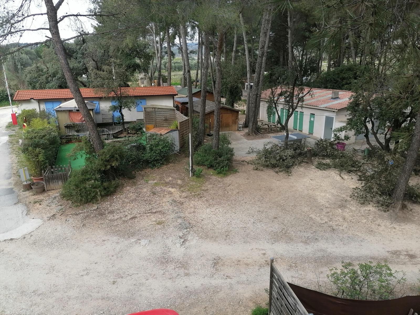 Vue du Camping de Castillon au Castellet